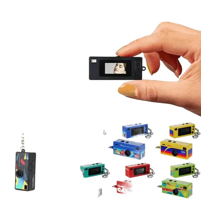Chegit Thumb Keychain Camera 0.96Inch Mini 1080P Video Recorder Grab Moments
