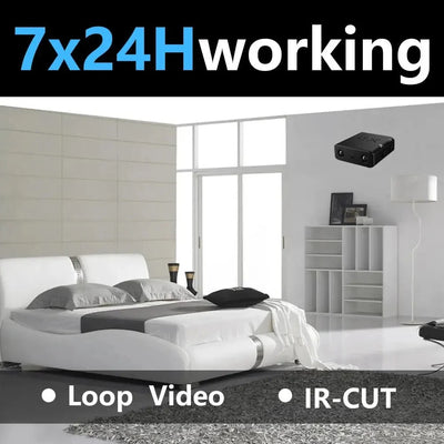 Covert Mini Camera Full HD 1080P No WiFi Night Vision For Home Surveillance