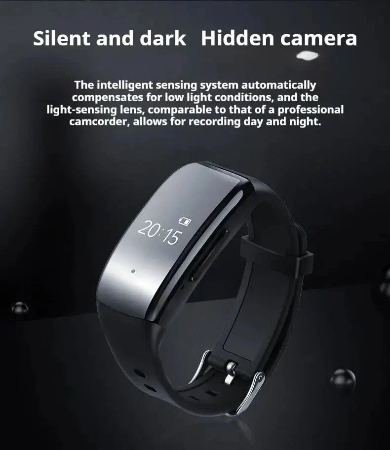 Discreet 1080P Mini Camera Watch Bracelet DVR For Secret Video Recording