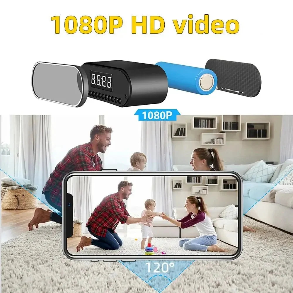 Discreet Full HD 1080P Clock Camera With WiFi IR Night Vision DVR