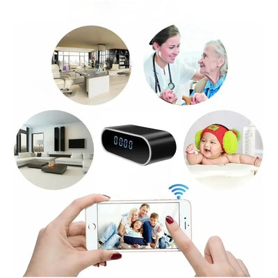 Discreet Full HD 1080P Clock Camera With WiFi IR Night Vision DVR