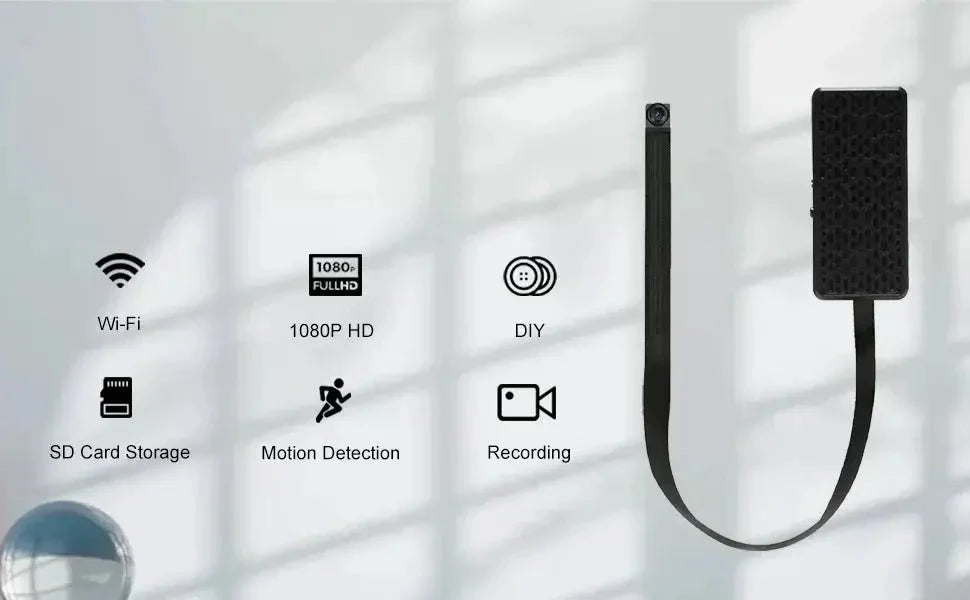 DIY WiFi Mini Camera With Remote Viewing Motion Detection App Control