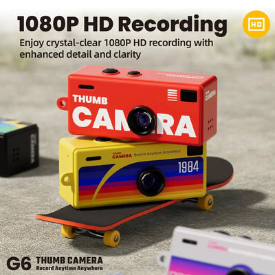 G6 Retro Mini Keychain Camera 1080P HD Recorder 130 Degree Ultra Wide Angle
