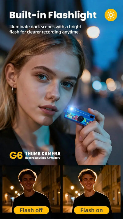 G6 Retro Mini Keychain Camera 1080P HD Recorder 130 Degree Ultra Wide Angle