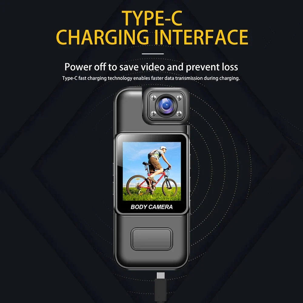 GuardPro Ultra HD 4K WiFi Mini Camera BodyCam Infrared Night Vision - Real Time