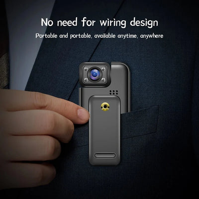 GuardPro Ultra HD 4K WiFi Mini Camera BodyCam Infrared Night Vision - Real Time