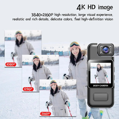 GuardPro Ultra HD 4K WiFi Mini Camera BodyCam Infrared Night Vision - Real Time