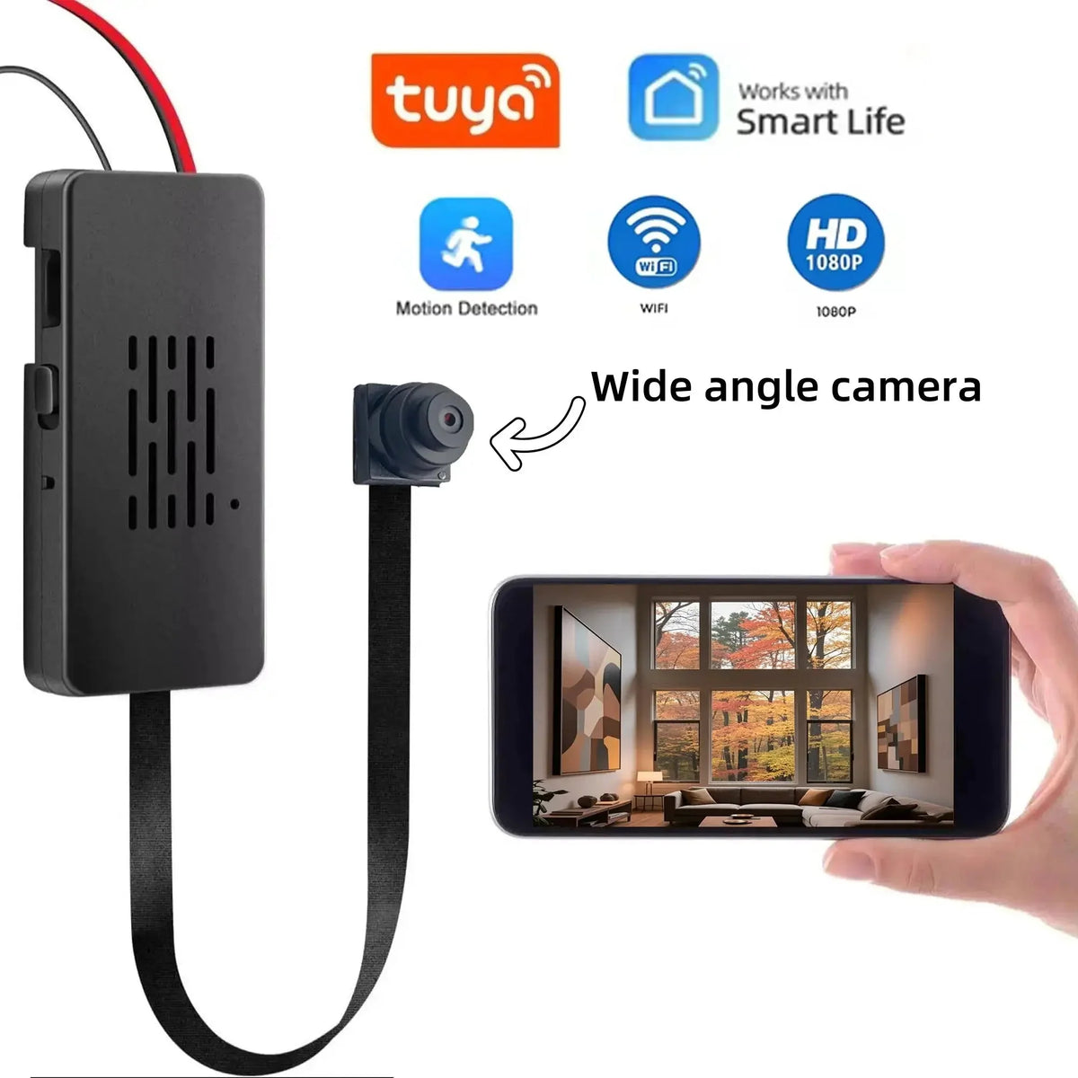 HD 1080P WiFi Mini Camera Motion Detection P2P Camcorder 2000mAh Battery