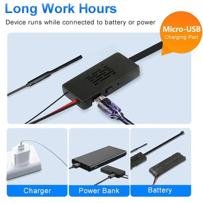 HD 1080P WiFi Mini Camera Motion Detection P2P Camcorder 2000mAh Battery