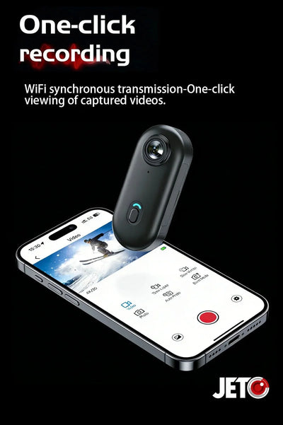 JETO JT - 88 4K Mini Action Camera - Hands Free POV Recording For Vlog POV Capture
