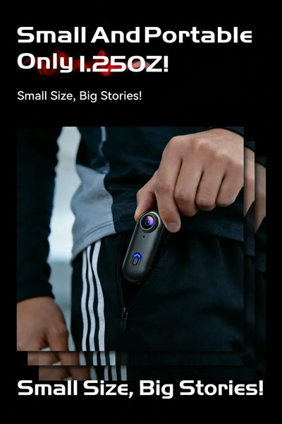 JETO JT - 88 4K Mini Action Camera - Hands Free POV Recording For Vlog POV Capture