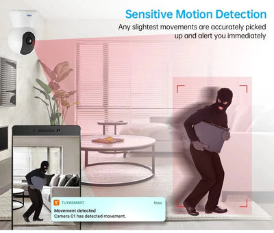 KERUI KR - K259 - 5M Mini Indoor 5MP WiFi IP Camera - Tuya Smart Auto Tracking Pro X