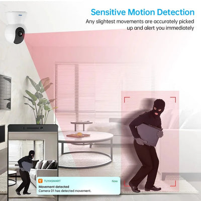 KERUI KR - K259 - 5M Mini Indoor 5MP WiFi IP Camera - Tuya Smart Auto Tracking Pro X
