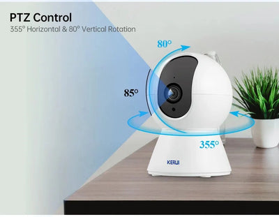 KERUI KR - K259 - 5M Mini Indoor 5MP WiFi IP Camera - Tuya Smart Auto Tracking Pro X