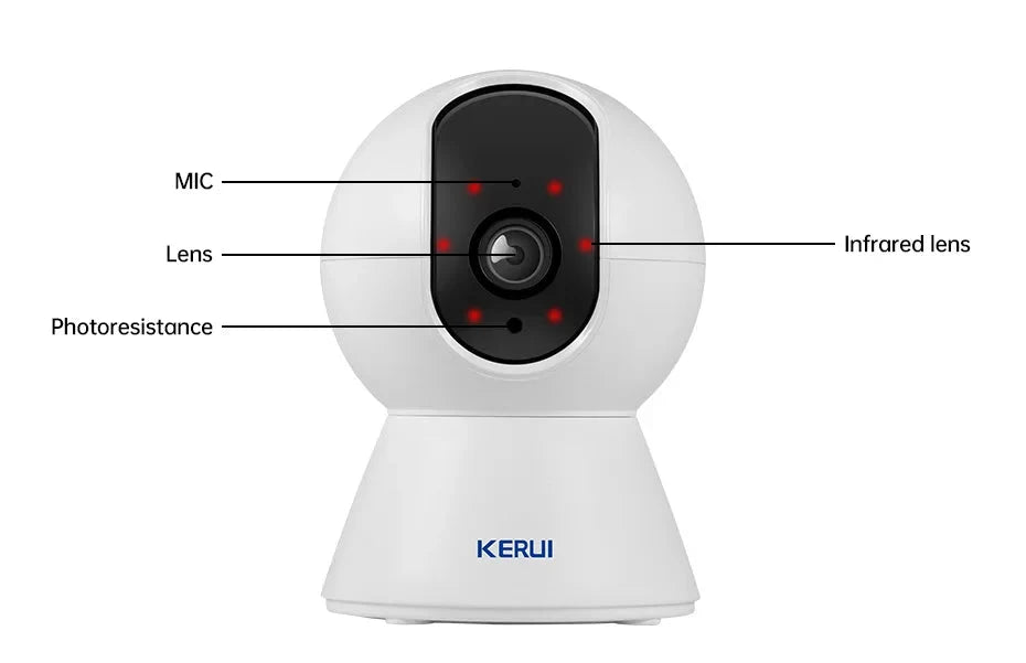 KERUI KR - K259 - 5M Mini Indoor 5MP WiFi IP Camera - Tuya Smart Auto Tracking Pro X