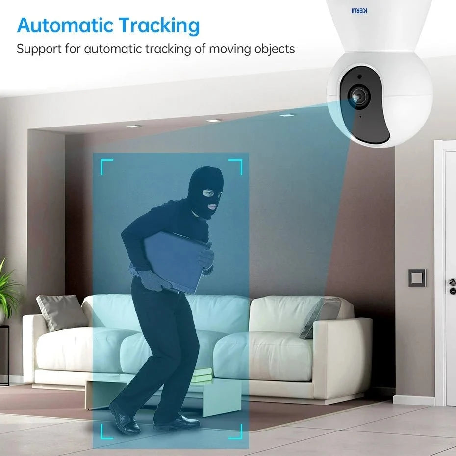 KERUI KR - K259 - 5M Mini Indoor 5MP WiFi IP Camera - Tuya Smart Auto Tracking Pro X