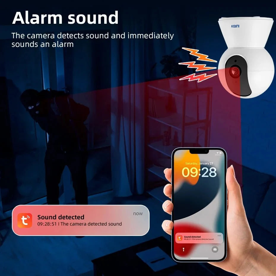 KERUI KR - K259 - 5M Mini Indoor 5MP WiFi IP Camera - Tuya Smart Auto Tracking Pro X