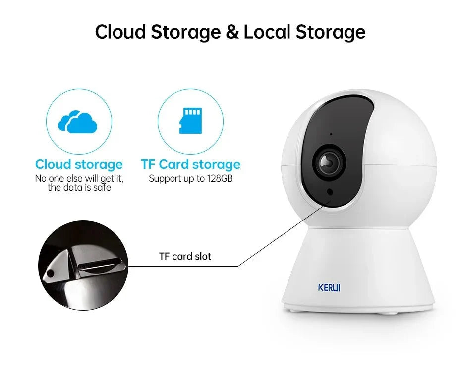 KERUI KR - K259 - 5M Mini Indoor 5MP WiFi IP Camera - Tuya Smart Auto Tracking Pro X