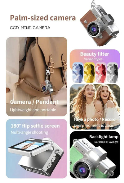 Mini Keychain Camera 1080P HD Video Captures Moments on the Go for Students 2026