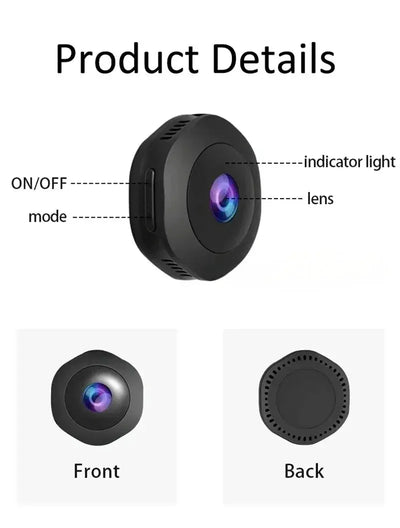 OnePlus Mini 4K Wireless Camera Discreet Night Vision Camcorder With Wifi