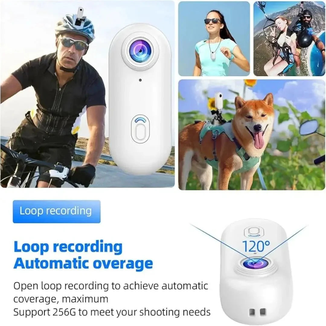 Pocket 4K Mini Camera Magnetic Vlog For Outdoor Action Waterproof Bodycam