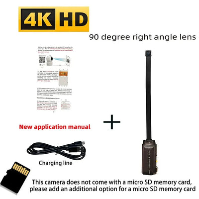 Upgraded 4K Mini WiFi Nanny Cam With Remote Viewing And Motion Detection