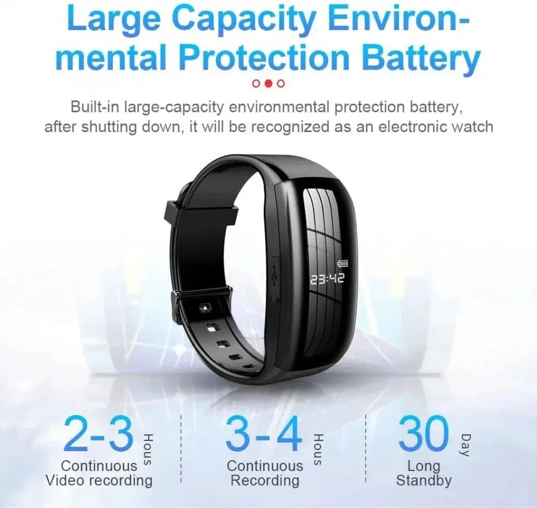 Weimi 1080P Mini Camera Wristwatch Discreet Unobtrusive Recording for Daily Wear